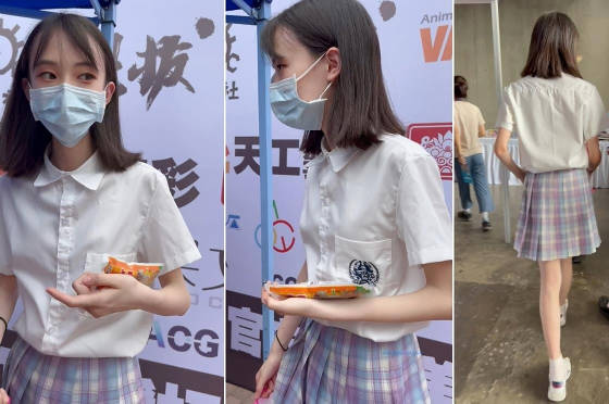 【 KFC-210 】⭐⭐⭐JK制服学妹。翘屁股，掀裙子漏出可爱白内【2.0G】